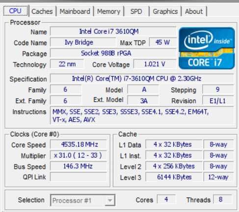 Процесор i7 3610QM + термопаста | РОЗПРОДАЖ, ГАРАНТІЯ