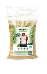 Наповнювач туалету соєвий Зелений чай tofu 2.6 кг (6 л) Top Cat
