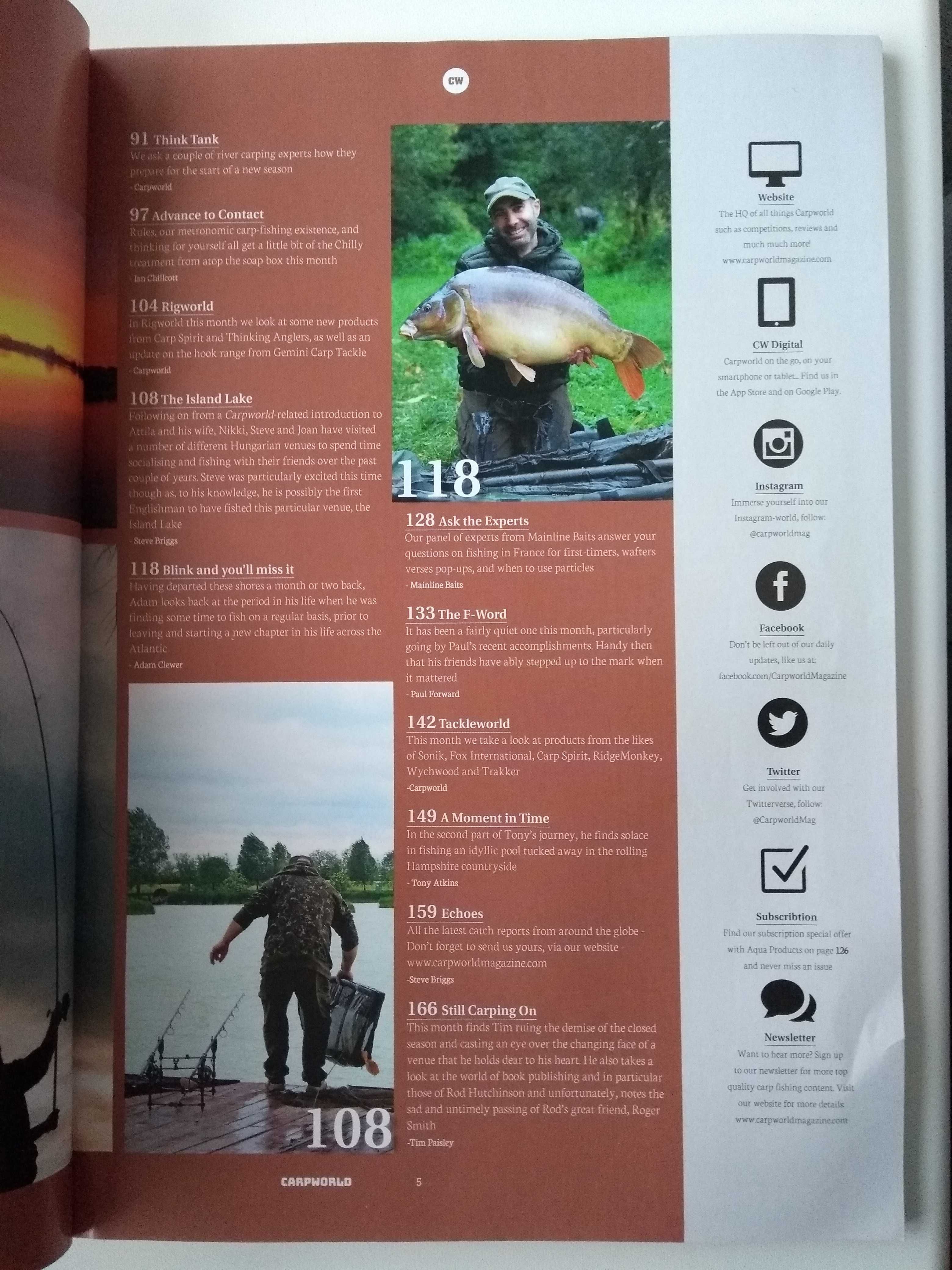 Англійський журнал про рибалку Carp World липень 2019 №346