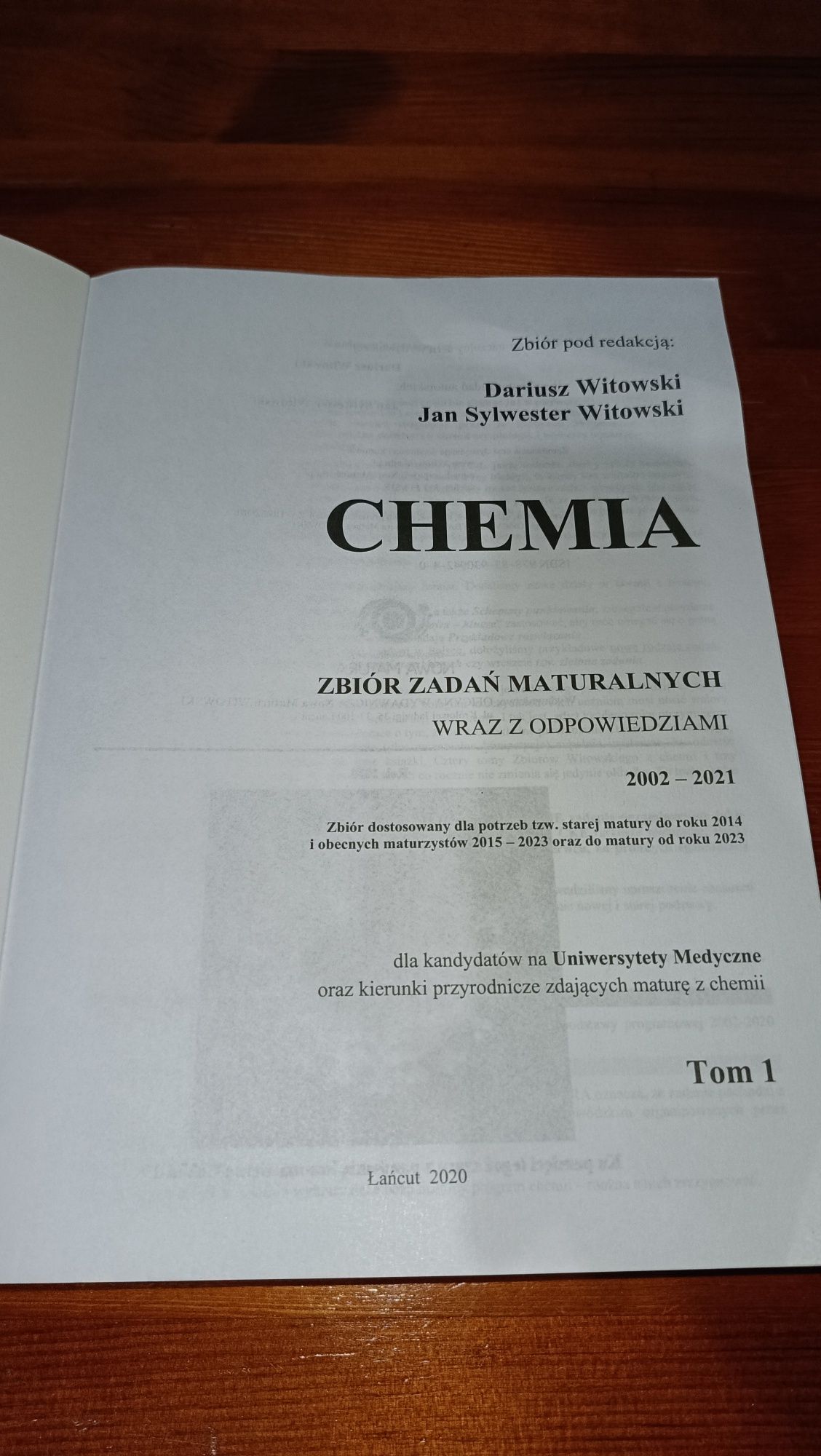 CHEMIA tom 1 Witowski