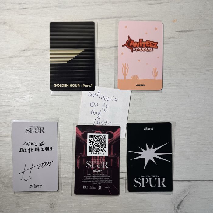 Карти зб1, ейтіз, сайкерс, zerobaseone, ateez, xikers, zb1, atz