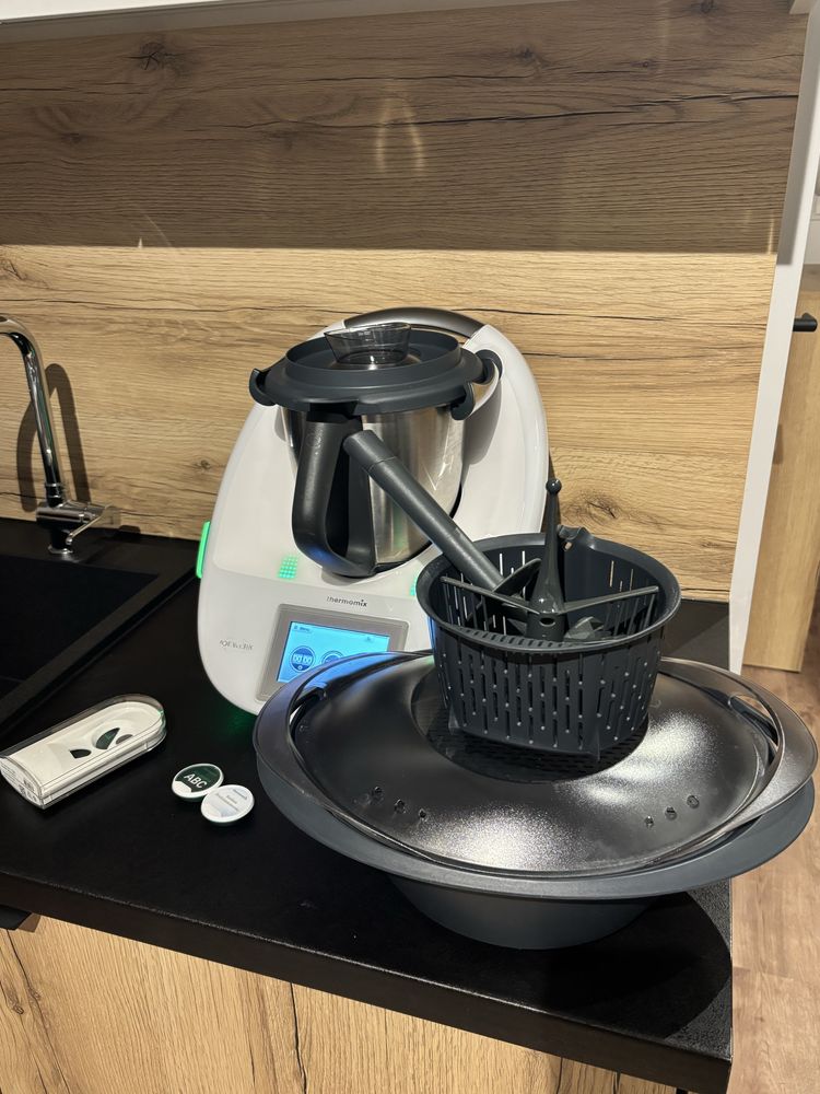 Biały Thermomix 5 TM5 Cook Key 2 nosiniki