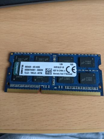 8gb Ram DDR3 do laptopa Kingston 1.35V