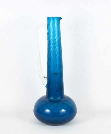 Grande caneca em vidro azul
