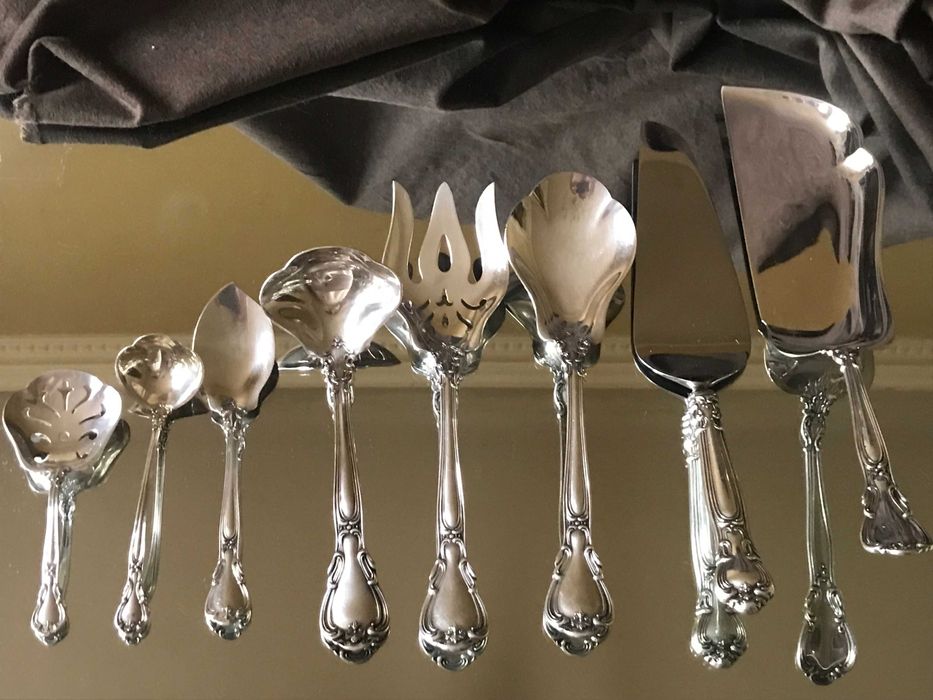 Столовое серебро (925) GORHAM набор 6 /12 персон; сервировка 86/211