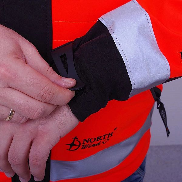 Kurtka ratownicza Softshell PRM-23 FLUO North-Wind z kompletem emblema