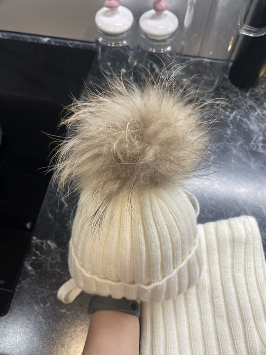 Зимняя шапка +хомут утепленые флис