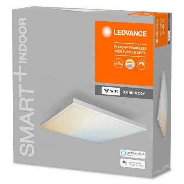 Candeeiro Aplique luminária Ledvance OSRAM LED WI-FI madeira carvalho