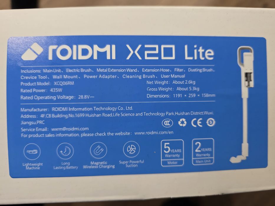 Odkurzacz pionowy Roidmi X20 Lite