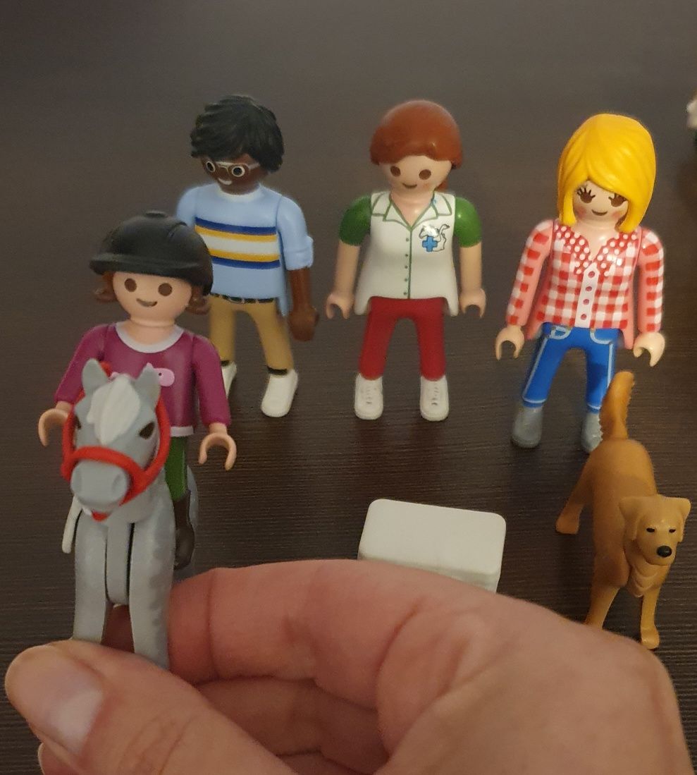 Figurki Playmobil z zagrodą