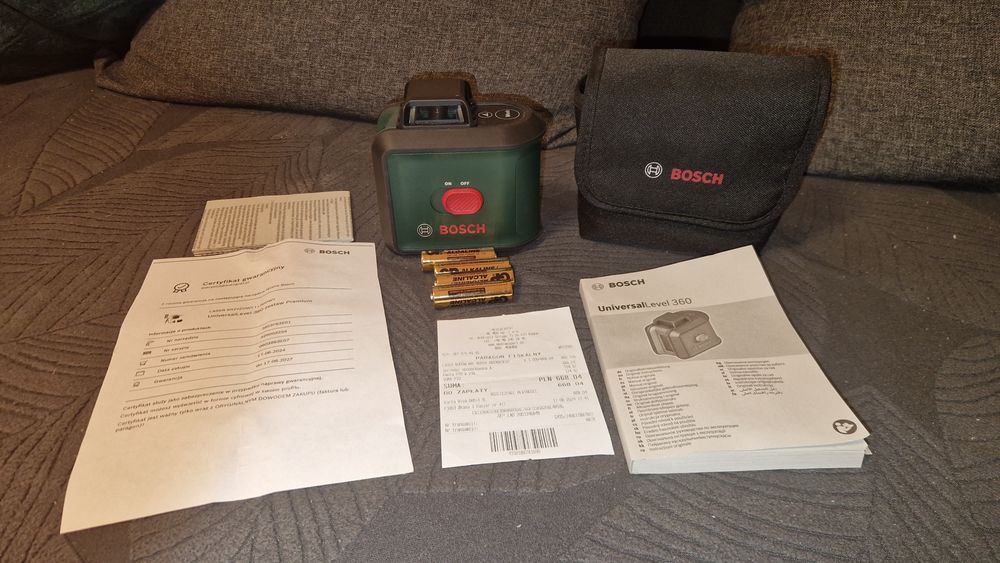 BOSCH Laser krzyżowy zielony Universal Level 360°  2 lata gwarancji