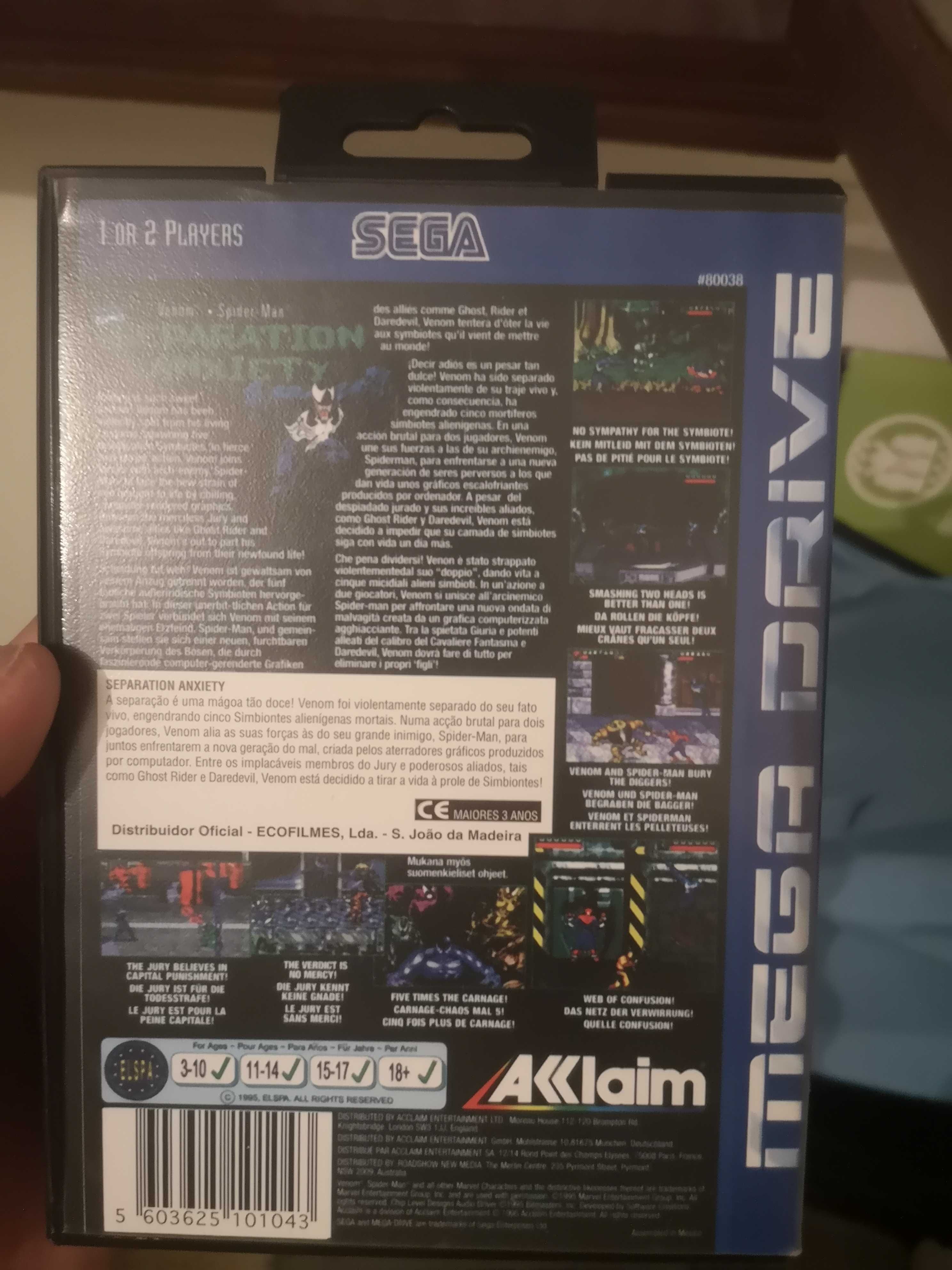 Jogo Mega Drive Separation Anxiety
