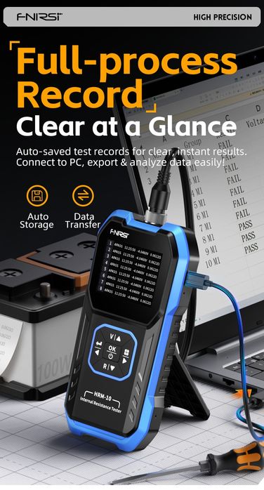 FNIRSI HRM-10 Тестер внутреннего сопротивления аккумулятора
