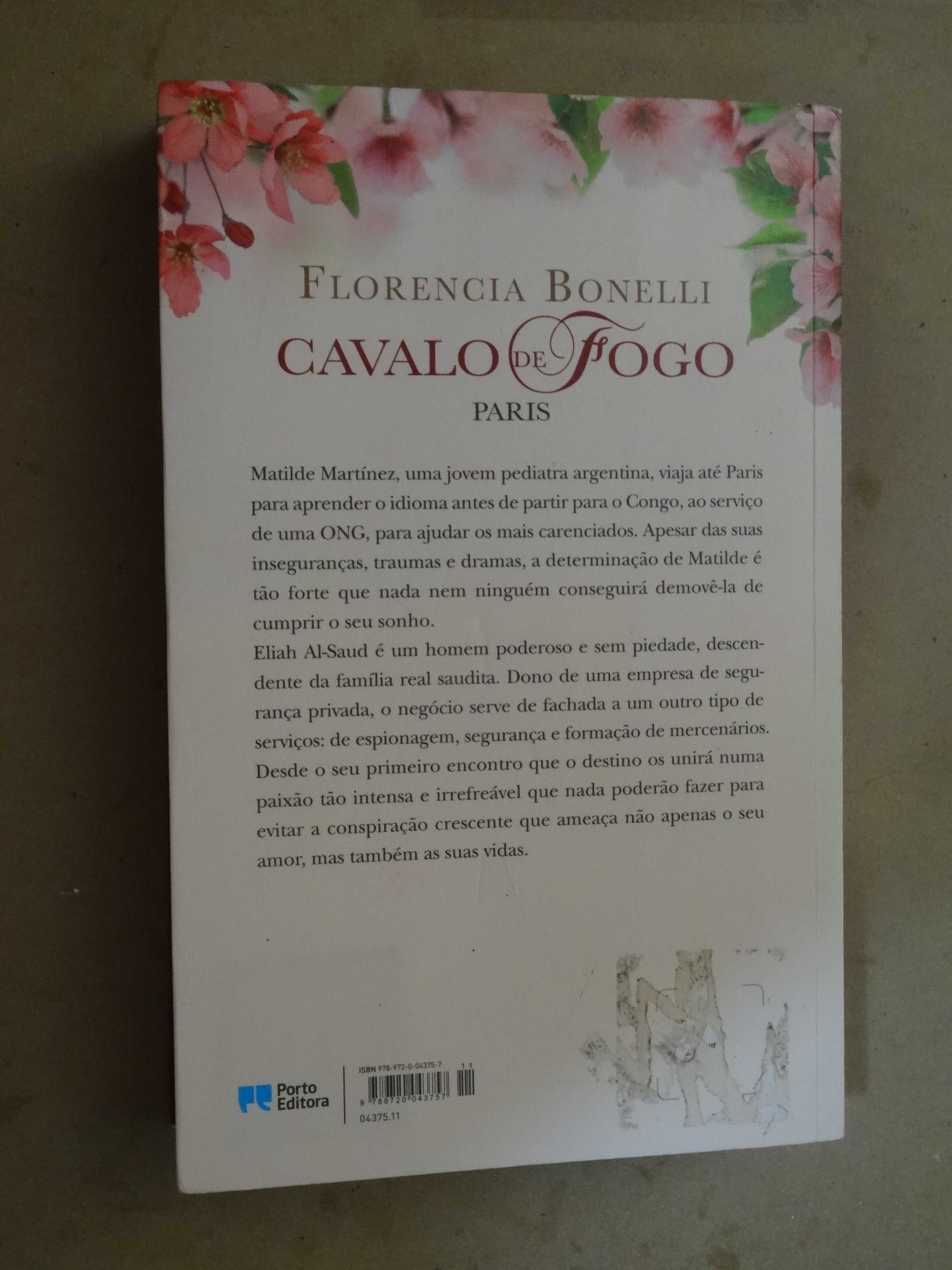 Cavalo de Fogo - Paris de Florencia Bonelli - 1ª Edição