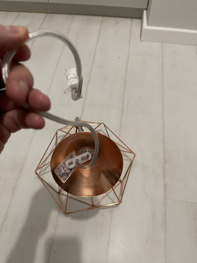Lampa diament miedziana stan bardzo dobry