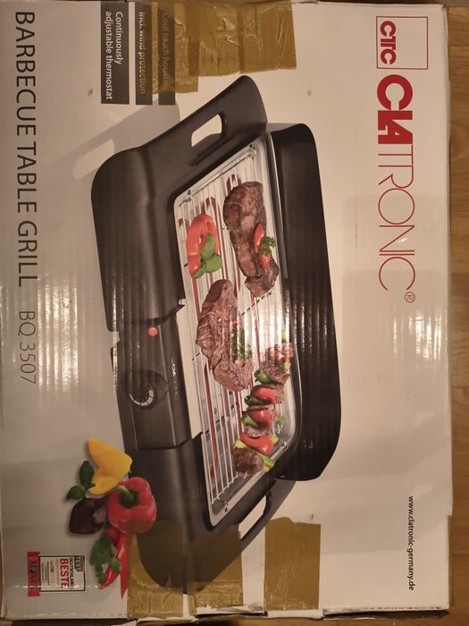 Grill elektryczny na balkon mocny 2000W Clatronic BQ3507