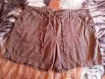 Letnie czekoladowe spodenki 42 XL George,kieszenie,miekkie,bawełniane