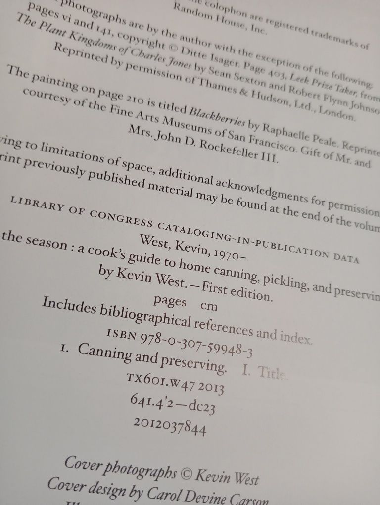 aving the Season: A Cook's Guide to Home Canning, Pickling, and Preser