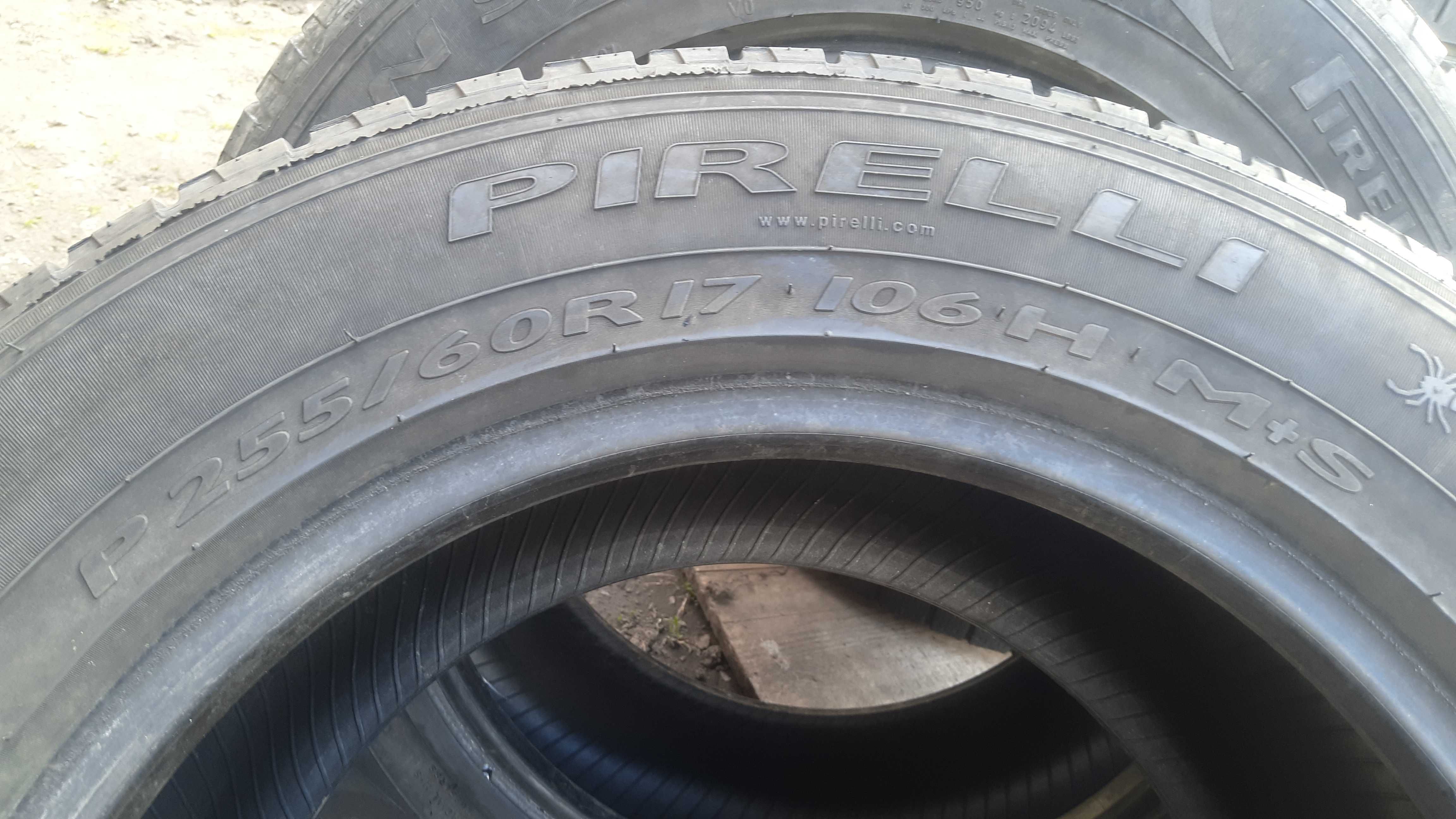 шини б.у 255 60 17 pirelli