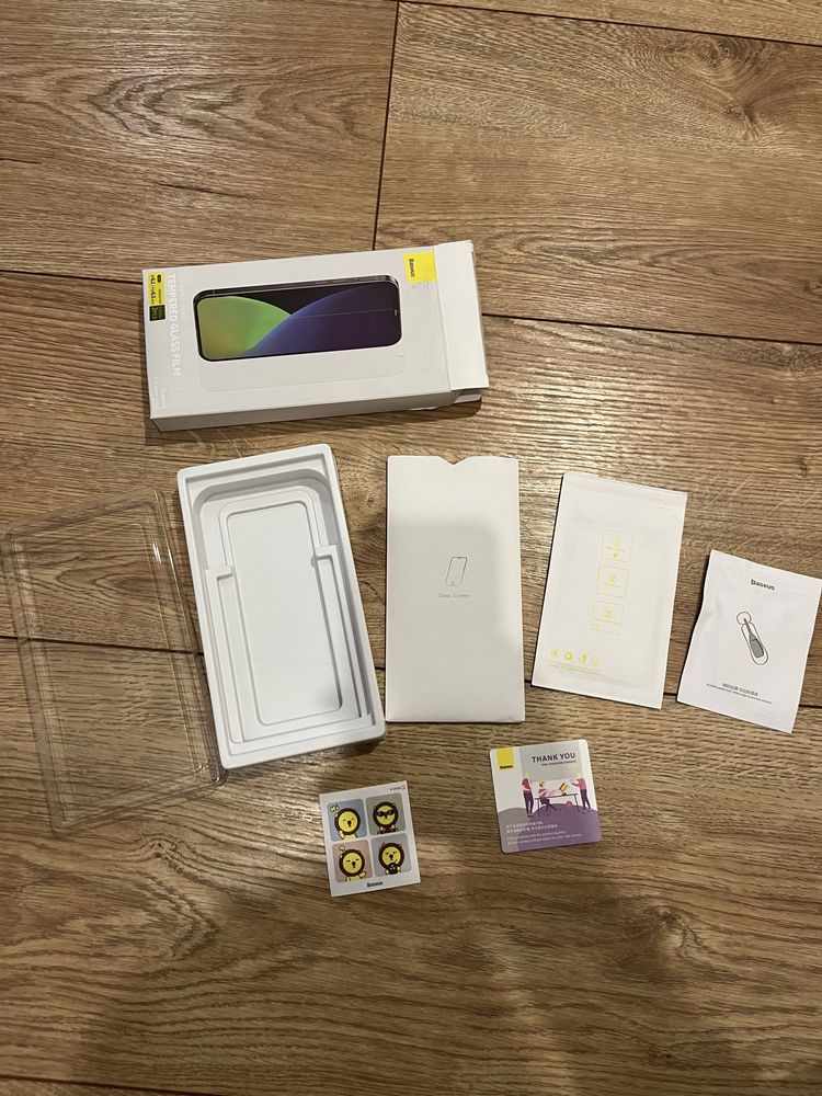 Baseus 2x szkło hartowane iphone 13 / 13 pro 6.1” zestaw
