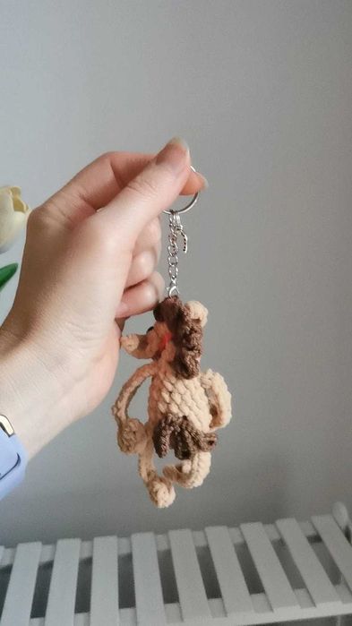 Konik na szydełku, zawieszka, breloczek handmade