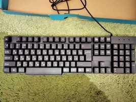 Клавіатура ігрова LEDs GO чорного кольору