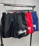 Шорти плавательні Stussy х Nike heron air ape erd чорні сині червоні