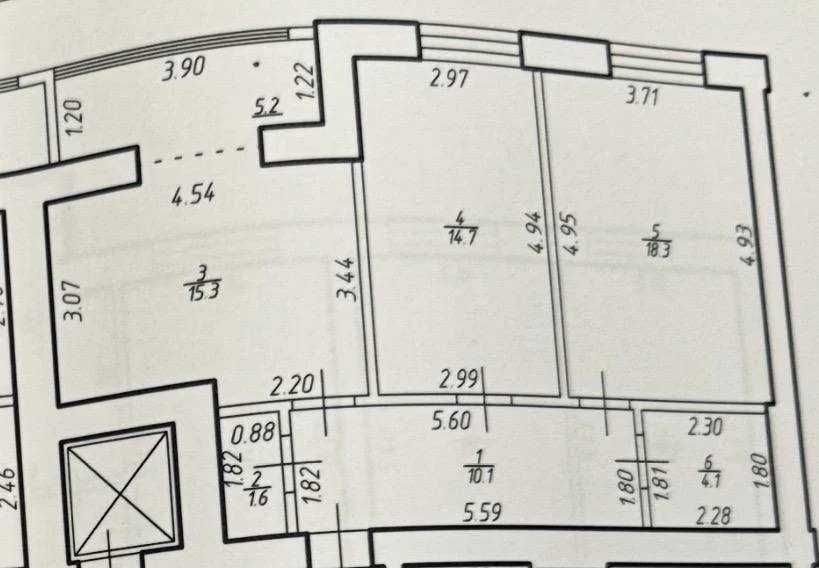 950$ за м²! 2к квартира по вул. Національної Гвардії