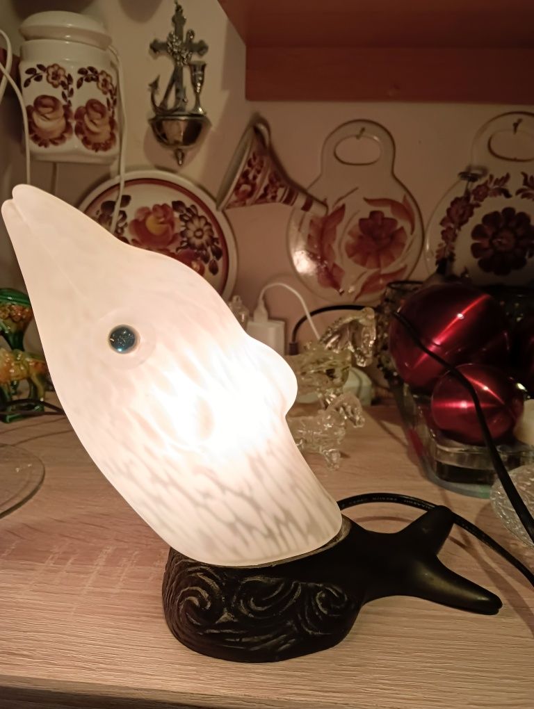 Lampa szkło delfin