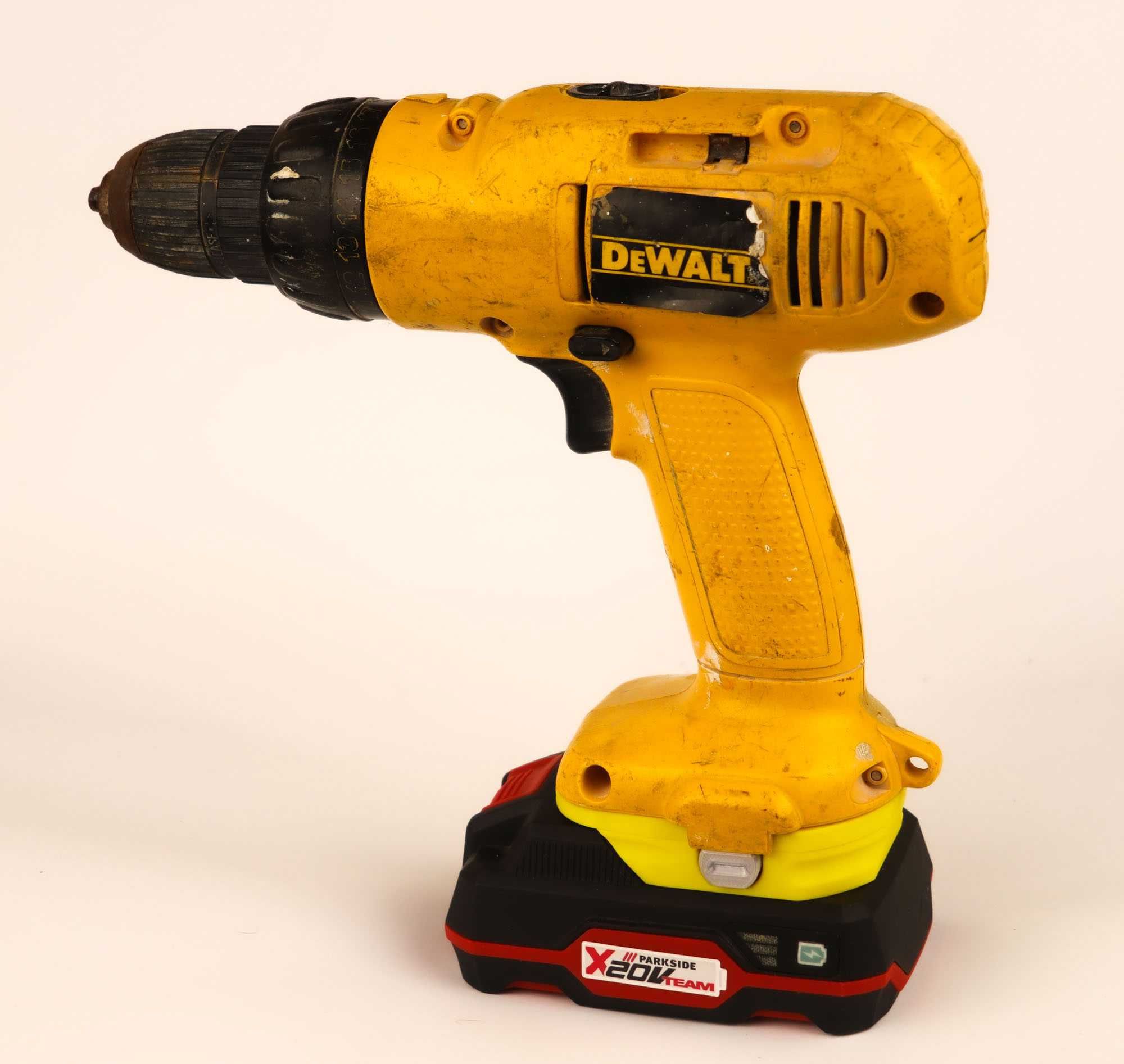 Adapter narzędzi DeWALT 12V na baterie Parkside X20V