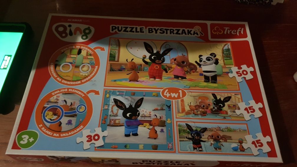Puzzle bing 4w1 od 3+