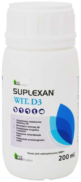 Dla drobiu mocniejsze skorupki jaj wyższa nieśność SUPLEXAN WIT. D3