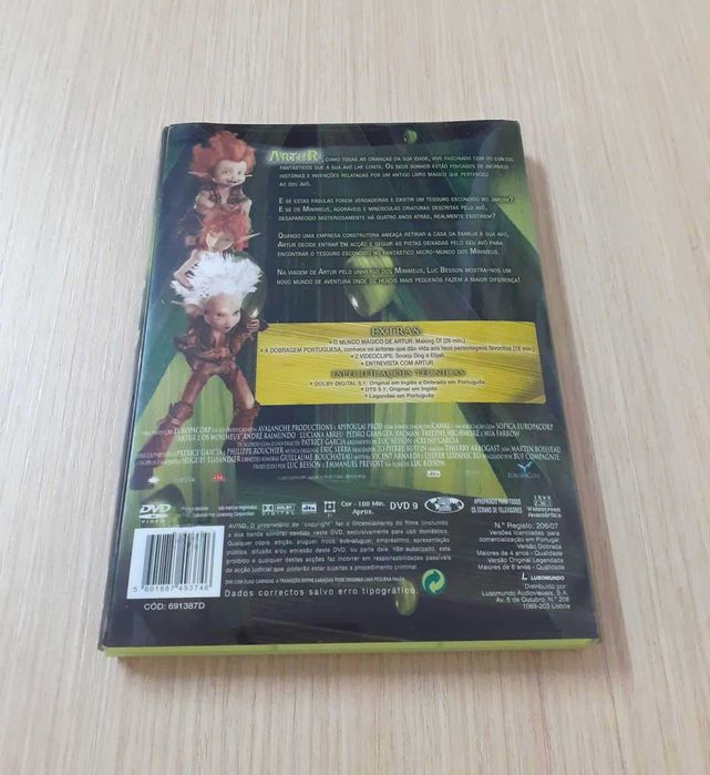 Artur e os Minimeus (DVD + Jogo PC)