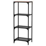 FJÄLLBO regał czarny metalowy Ikea 51x136cm