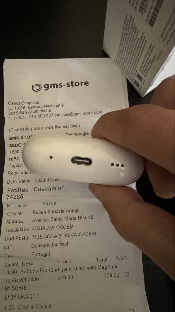 Apple Airpods Pro GEN 2 USB-C (com fatura/garantia)