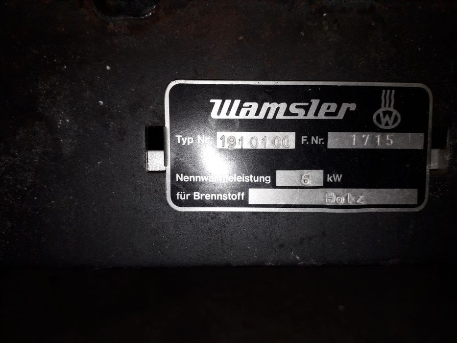 Piec wolnostojący, koza Wamslerr 6kW