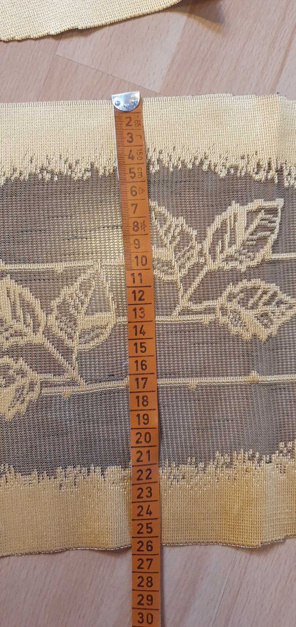 Zestaw 6 serwetek w kolorze złotym i miętowym 25x50cm