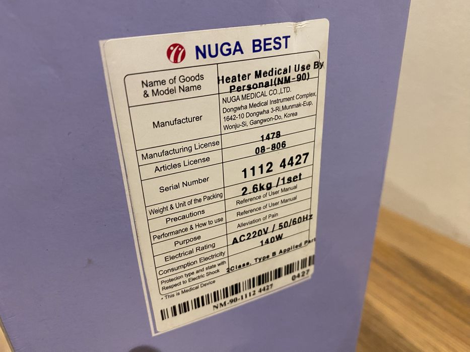 Pas grzewczy z ceramiką turmanium Nuga Best NM-90. Nowy