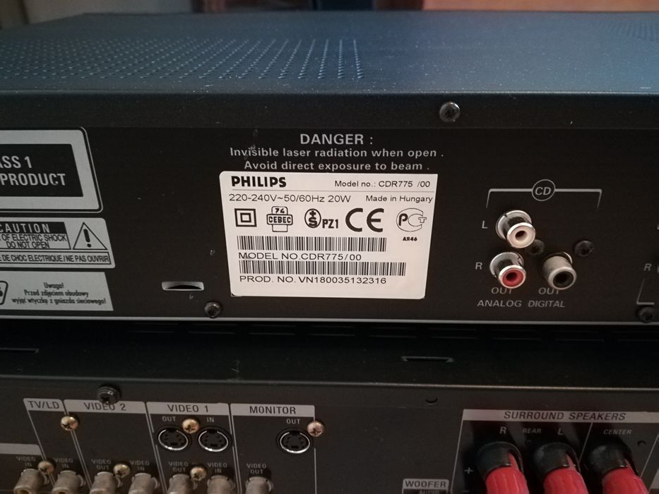 Amplificador Sony - Leitor e Gravador CDs Philips