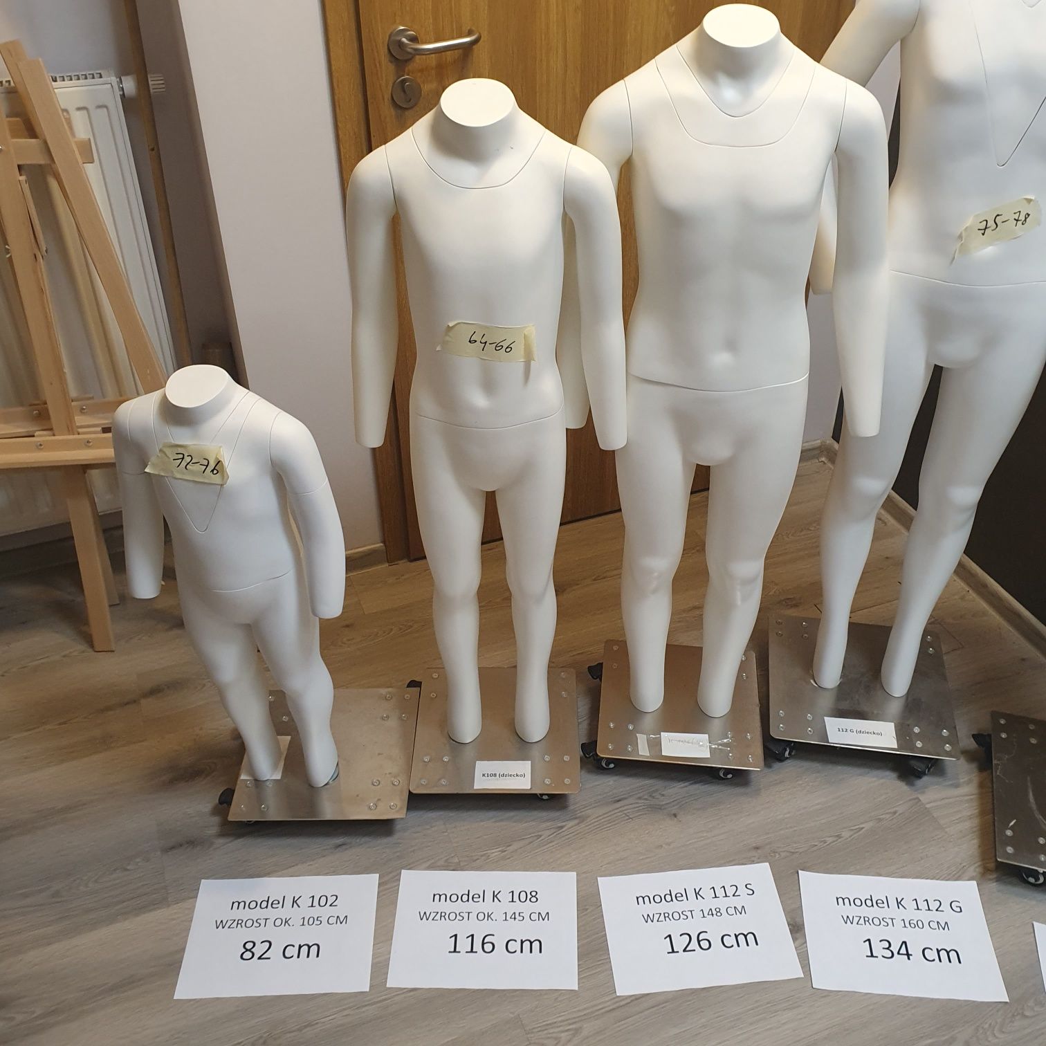 Manekiny dzieci dziecięce duchy ghost od 105 do 160 wzrostu