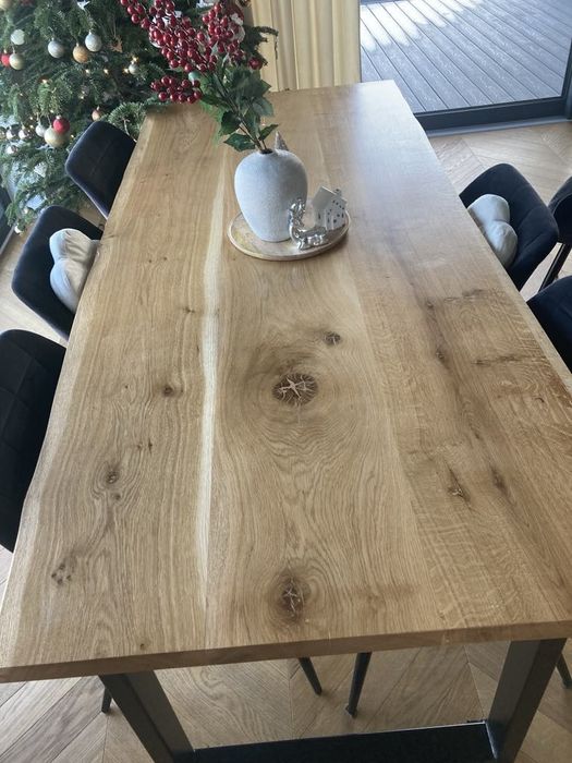 Stół dębowy lity loft