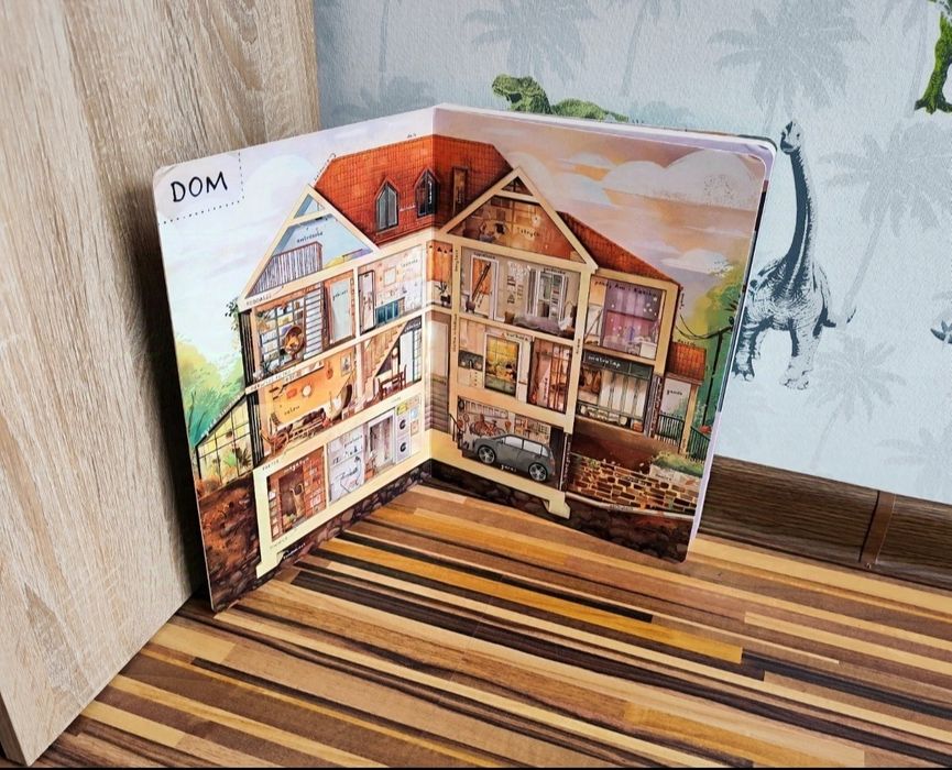 Co jest w środku? Dom książka obrazkowa słowniczek dla malucha