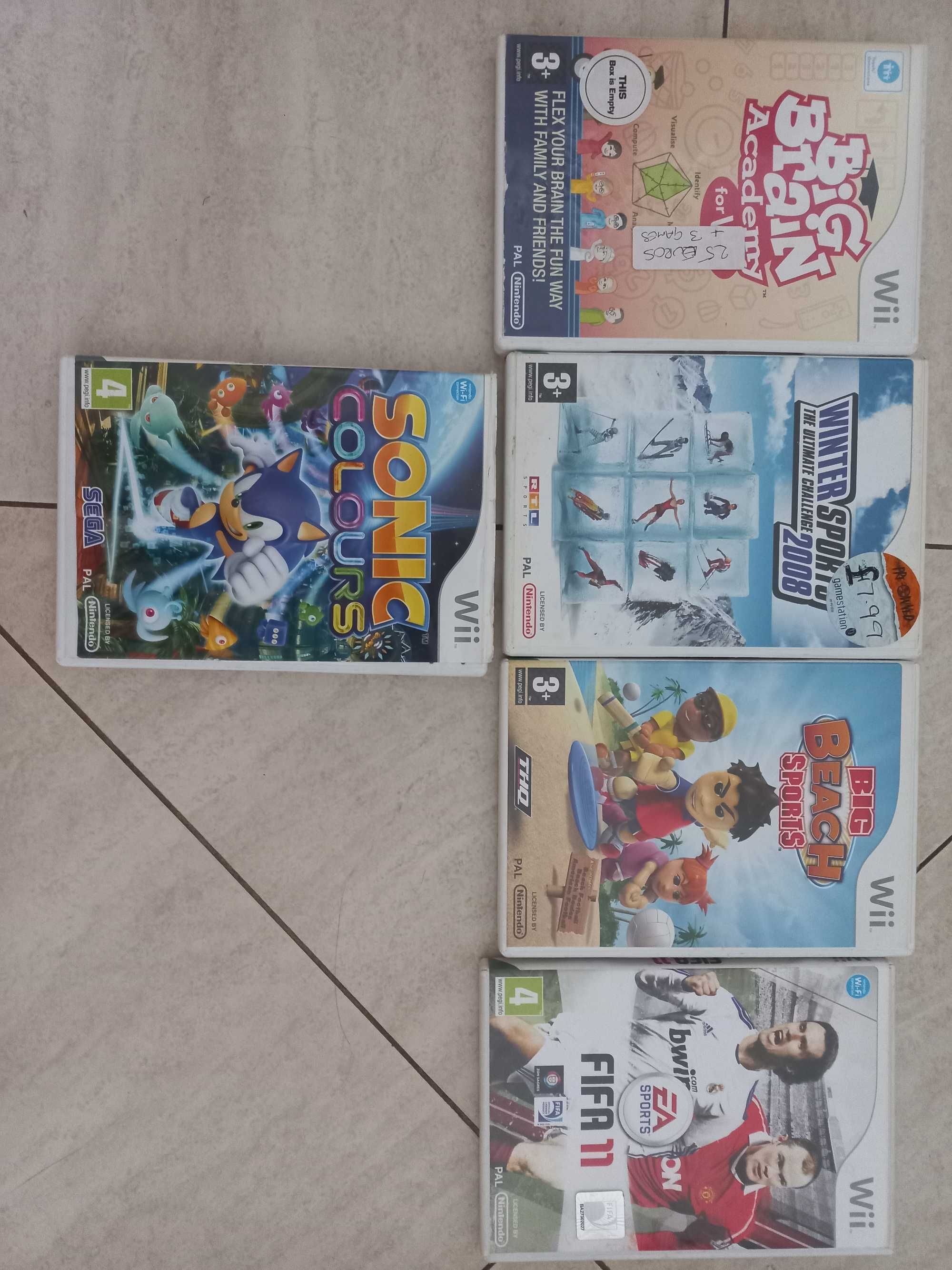 Jogos wii com caixa.