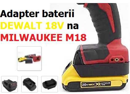 Przejściówka DeWalt 18V adapter do narzędzi Milwaukee