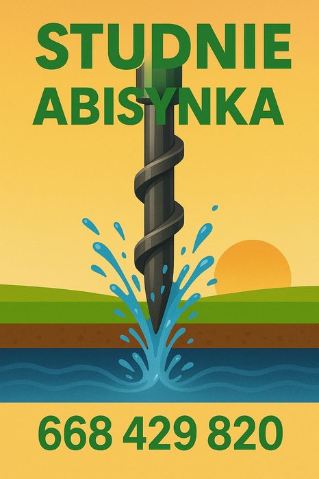 Wiercenie studni Abisynki - Woda za darmo do podlewania