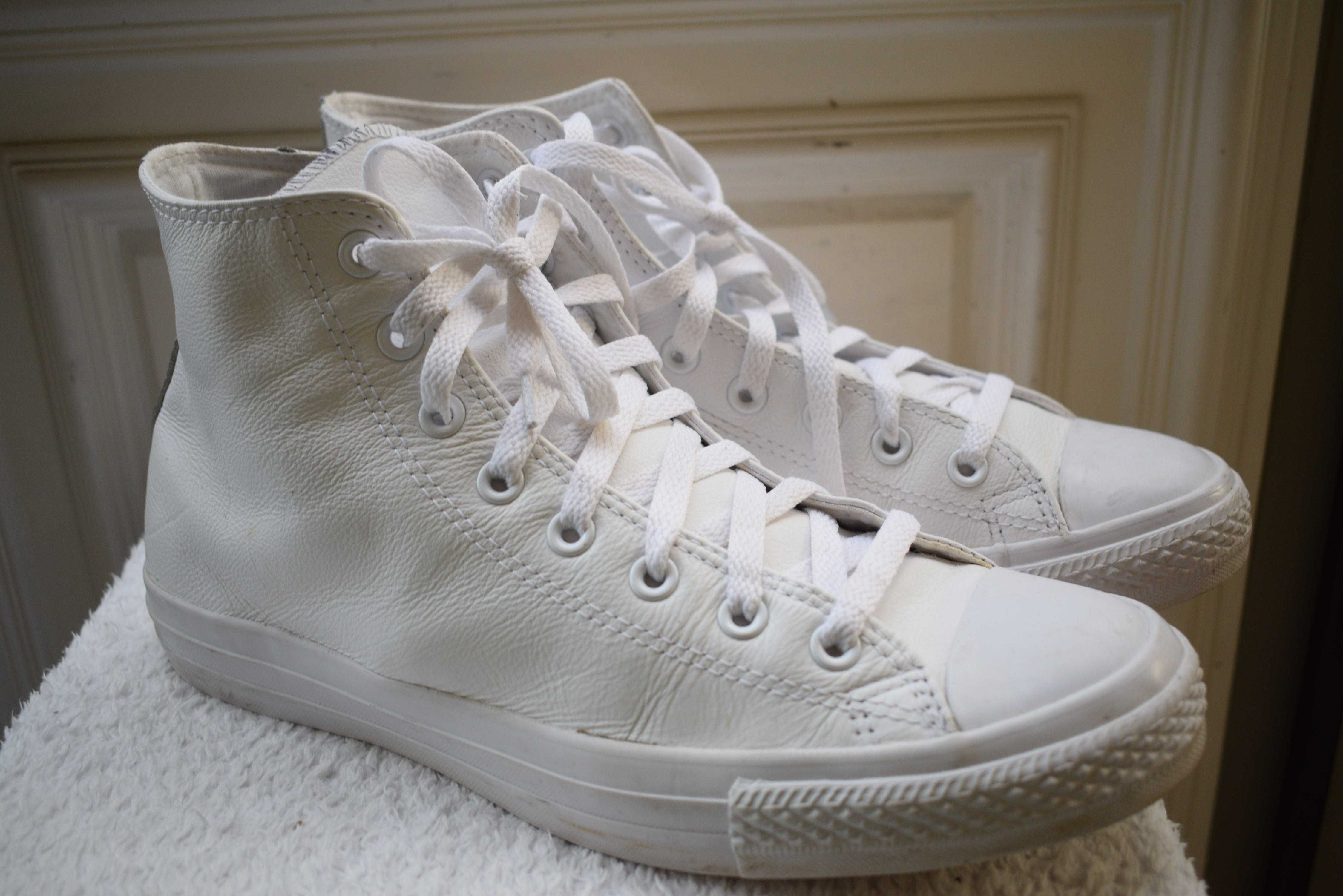 кожаные кеды кроссовки туфли хайтопы Конверс Converse р.44 28.5 см