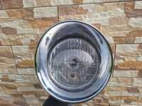 Lampa reflektor motocykl chrom honda VTX chopper cruiser custom