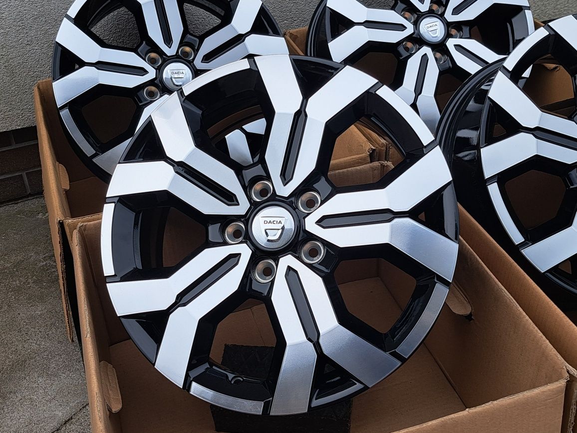 Alufelgi 17' Nowe Dacia Daster 5x114,3 Czarne z polerką
