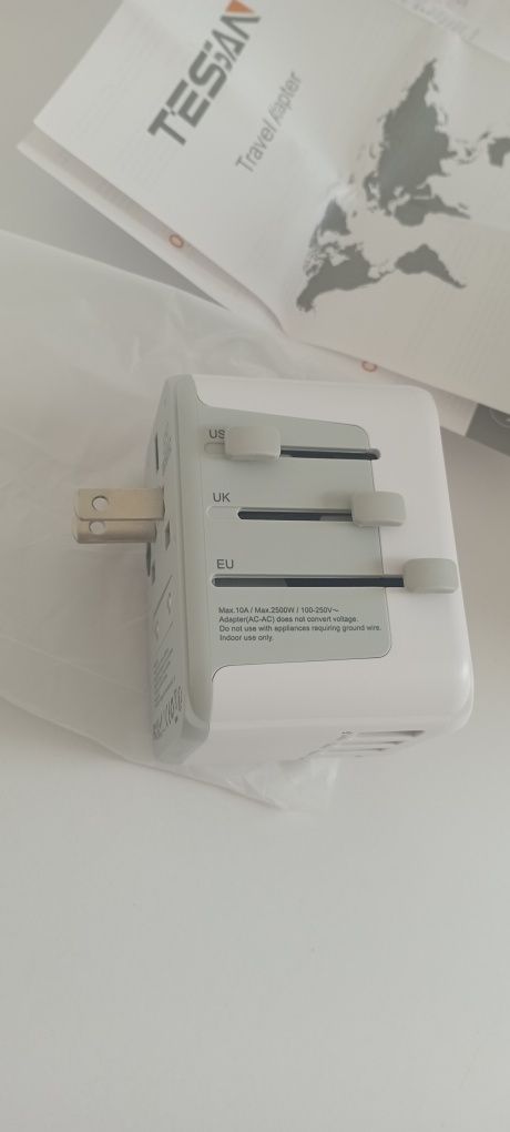Adapter podróżny, przejściówka,USB