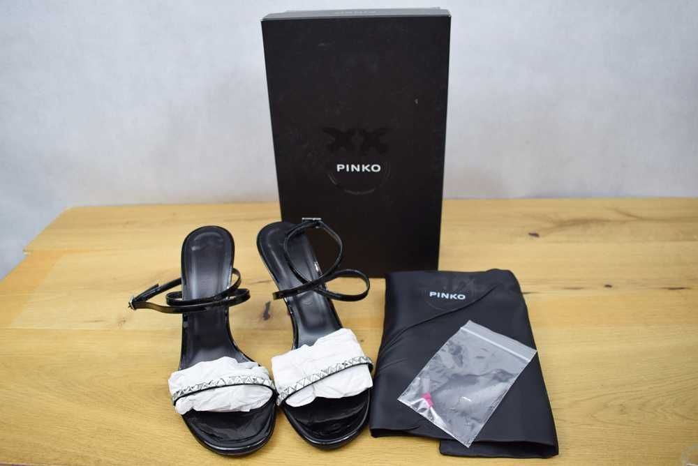 Pinko CAGE - Sandały na obcasie, sandały, skóra naturalna (38)
